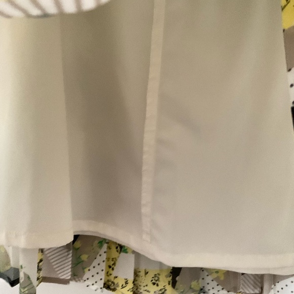 Calvin Klein Pleated Chiffon Midi Skirt Size 6 Multicolor - Picture 6 of 8